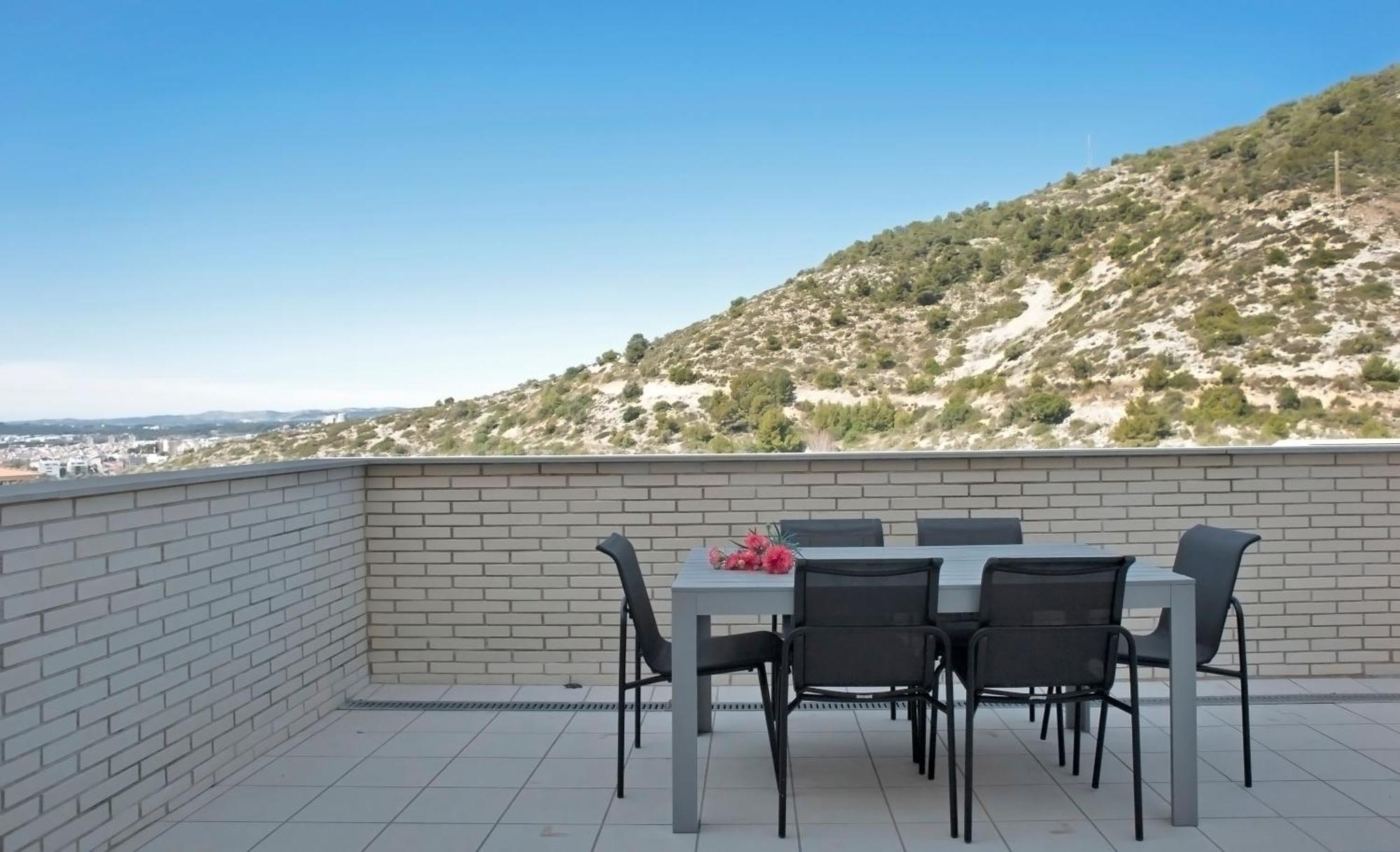 Duplex Moderno 3 Hab Parking, Vistas Al Mar Y Terraza Lejlighed Sitges Eksteriør billede